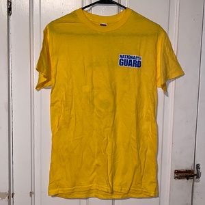 National Guard Soccer Yellow Graphic T-Shirt Size Small